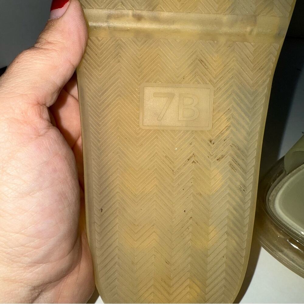 TORY BURCH clear vacationwear luxury bubble slides 7B - Picture 5 of 6
